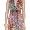 Missoni Praga Crochetknit Patchwork Wrap Dress in Multicolor (orange) - Lyst