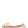 Miu Miu Glittertoe Scrunch Ballerina in Beige - Lyst