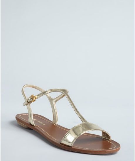 prada-gold-gold-metallic-leather-flat-sandals-product-1-3850467 ...