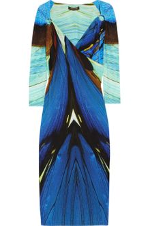 Roberto Cavalli Printed Stretchjersey Dress - Lyst