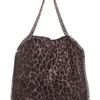 Stella Mccartney Medium Falabella Faux Suede Bag in Animal (grey) - Lyst