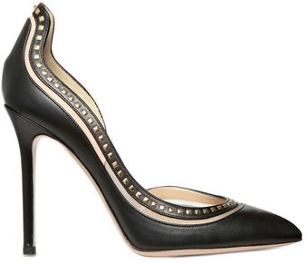 Valentino 100mm Calf Microstuds Pointy Pumps - Lyst