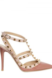 Valentino 100mm Rock Stud Patent Pumps - Lyst