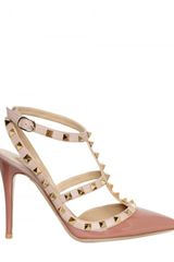 Valentino 100mm Rock Stud Patent Pumps