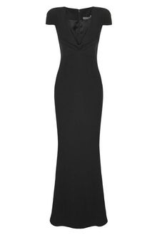 Alexander McQueen  Cowl Neck Crepe Dress - Lyst