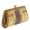 Alexander Mcqueen Spotted Karung Reversable Skull Clutch in Animal (bone) - Lyst