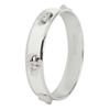 Alexander Mcqueen  3d Enamel Skull Bangle in White - Lyst