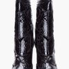 Balmain Black Embossed Sofia Booties in Black - Lyst