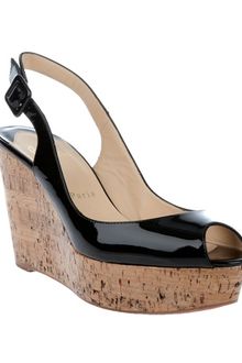 Christian Louboutin Cork Wedges - Lyst