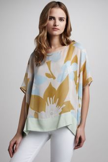 Diane Von Furstenberg New Hanky Printed Top - Lyst
