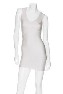 Hervé Léger Split Strap Bandage Dress - Lyst