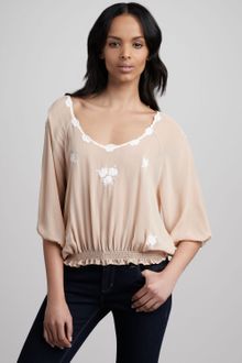 Joie Embroidered Blouse - Lyst