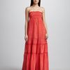 Juicy Couture Polkadot Smocked Maxi Dress in Red (tomato multi) - Lyst