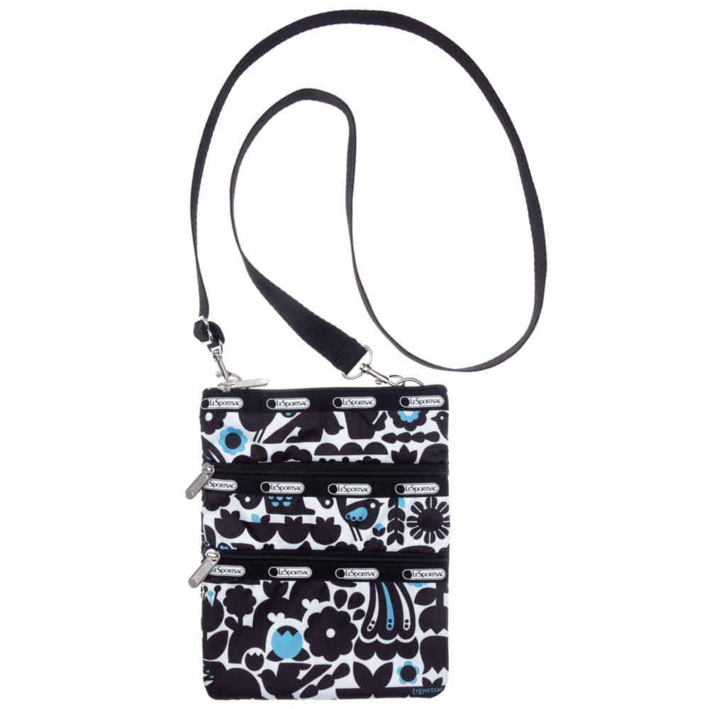 Lesportsac Kasey Crossbody Bag in Black (blue bird)