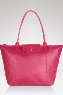 Longchamp Tote Le Pliage Leather Large - Lyst
