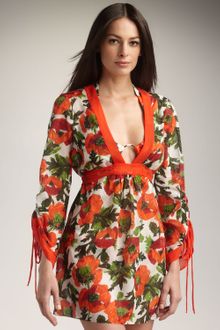Milly Allesandra Tieback Coverup - Lyst