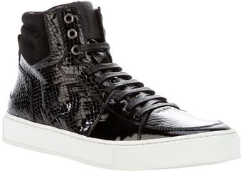 Yves Saint Laurent Patent Leather Trainer - Lyst