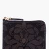 Alexander Mcqueen  Patent Floral Embossed Zip Wallet in Black for Men - Lyst