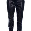 Balmain Leather Capri Trousers in Black - Lyst