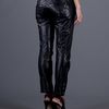 Balmain Leather Capri Trousers in Black - Lyst