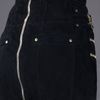Balmain Quilted Suede Skirt in Black - Lyst