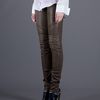 Balmain Biker Trouser in Brown (green) - Lyst