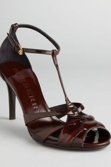 Burberry Sandals Dunstall Tstrap Heel - Lyst