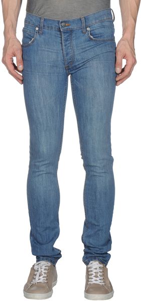 Cheap Monday Denim Trousers in Blue for Men - Lyst