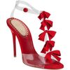 Christian Louboutin Bow Bow Sandals in Red - Lyst
