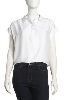Cynthia Steffe Kayla Backflap Silk Blouse - Lyst