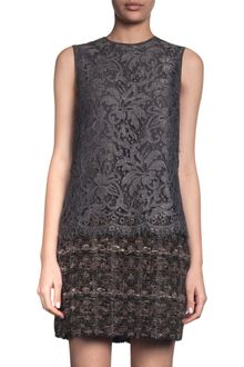 Dolce & Gabbana Lace Overlay Shift Dress - Lyst