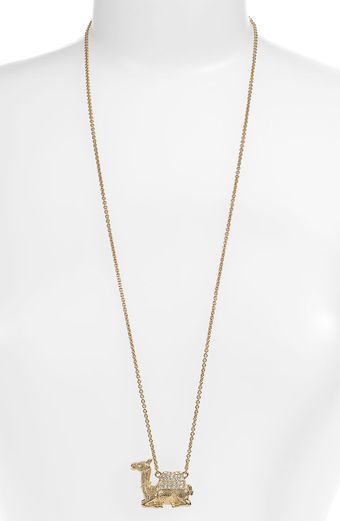 Kate Spade Wild One Camel Pendant Necklace - Lyst