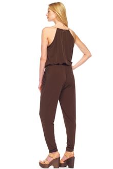 Michael Kors Draped Halter Jumpsuit - Lyst