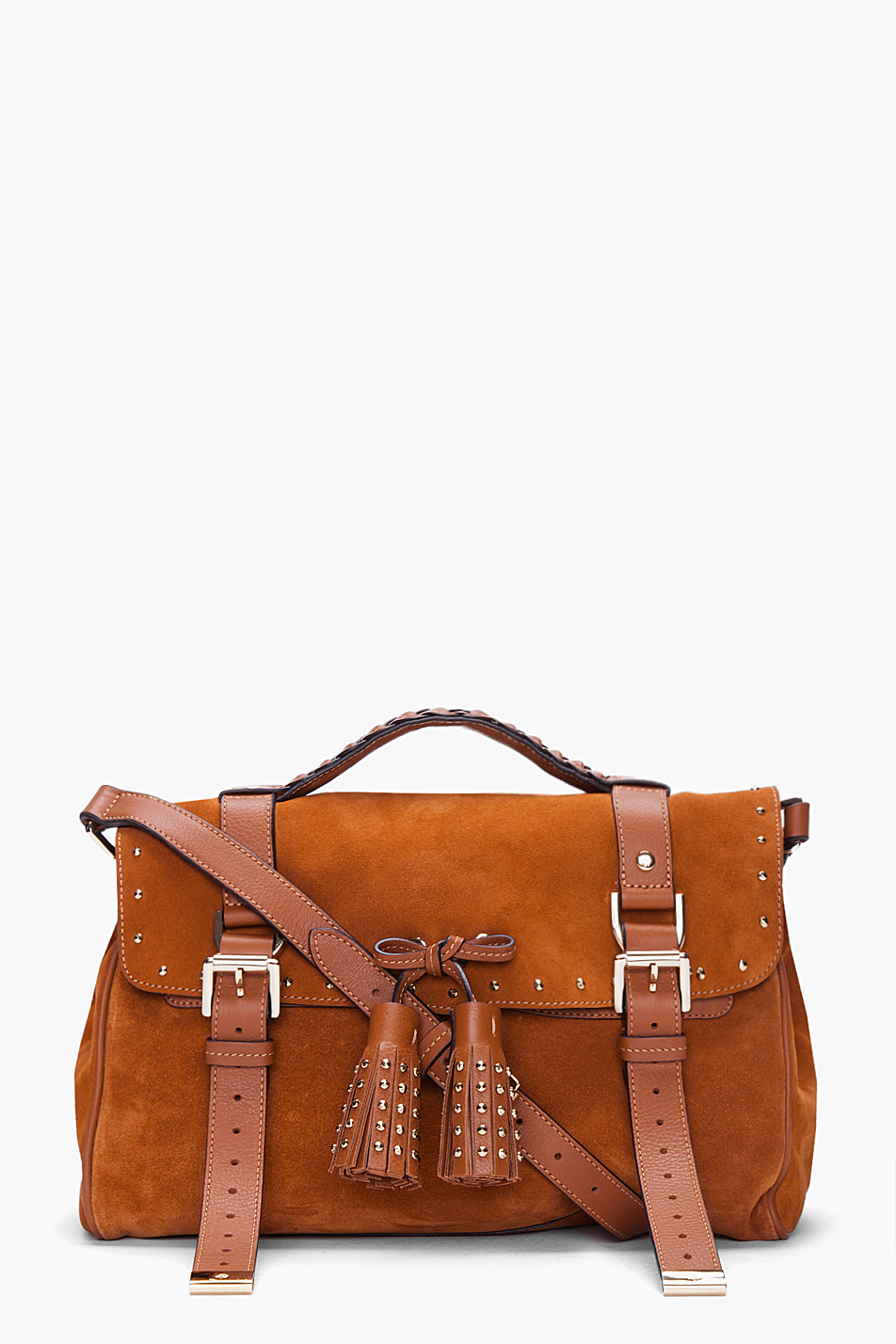 Mulberry Brown Suede Tassel Bag In Brown Lyst