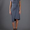 See By Chloé Drape Dress in Gray (grey) - Lyst