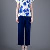 Vionnet Wide Leg Trouser in Blue - Lyst