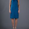 Yves Saint Laurent Halterneck Dress in Blue - Lyst