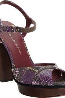 Marc By Marc Jacobs Python Platform Sandal - Lyst