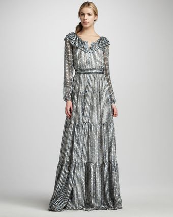 Rachel Zoe Beau Tiered Shirtwaist Gown - Lyst