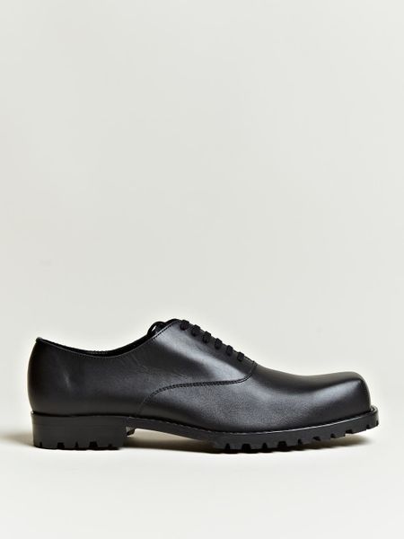 Comme Des Garçons Comme Des Garcons Homme Mens Cowhide Leather Shoes in Black for Men - Lyst