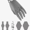 Gucci GFrame Diamond Stainless Steel Rectangular Watch in Silver - Lyst