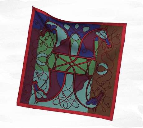 Hermes Coup de Fouet Scarf in Multicolor (noir) - Lyst