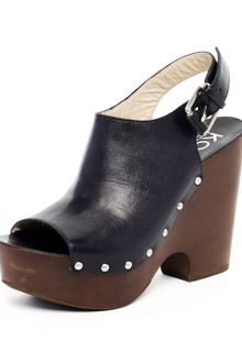 Kors By Michael Kors Scotia Leather Clog Platform Sandal  - Lyst