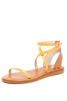 Kors By Michael Kors Rosemary Sandal Marigold Snakeskin - Lyst