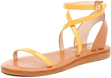 Kors By Michael Kors Rosemary Sandal  in Yellow (marigold) - Lyst
