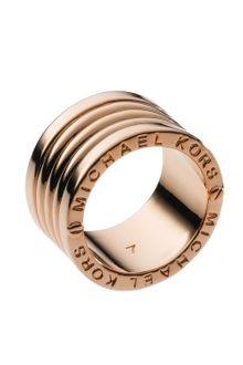 Michael Kors Barrel Ring Rose Golden - Lyst