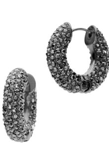Michael Kors Pave Huggie Hoop Earrings  - Lyst