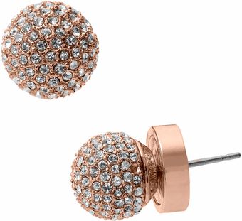 Michael Kors Rose Golden Fireball Earrings - Lyst