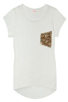 Sass And Bide Sequin Pocket White Tshirt - Lyst