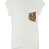 Sass And Bide Sequin Pocket White Tshirt in White - Lyst